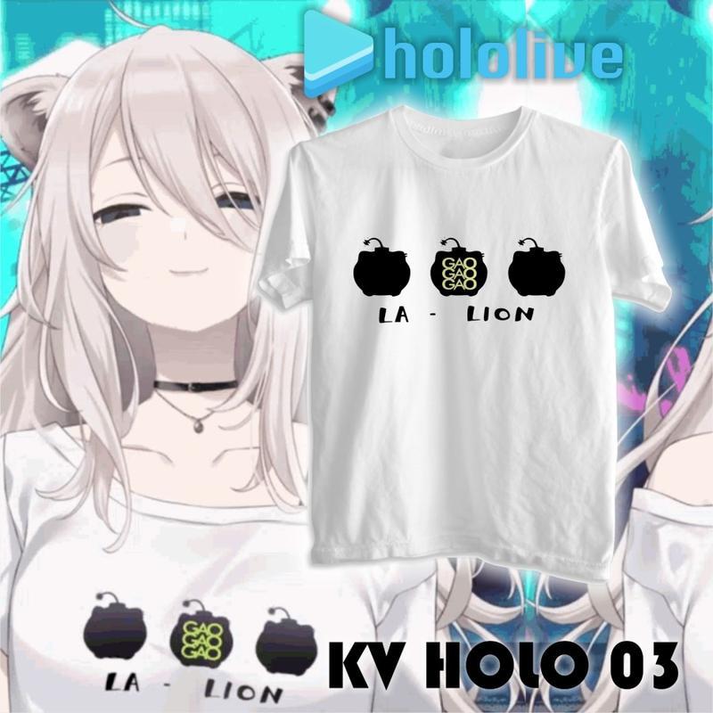 คอสเพลย์ Kaos Hololive Shishiro Botan เสื้อยืดลำลองสั่งทำ KV HOLO 03