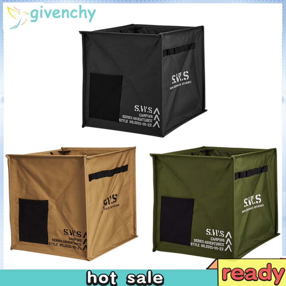 [givenchy1.th] Camping Recycle Bin ความจุขนาดใหญ่พับ Camping Bucket สําหรับกระเป๋าเป้สะพายหลังตกปลา