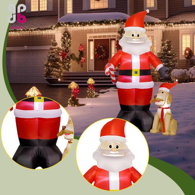 [Baosity] Christmas Inflatable 2.4 M ตกแต่งกลางแจ้งสว่างขึ้นสําหรับ Yard Backyard Plaza Mall