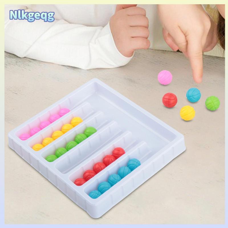 [nlkgeqg] Color Sorting Ball Game Set Color Ball Return Game Ball Sorting Toy Interactive Puzzle Edu