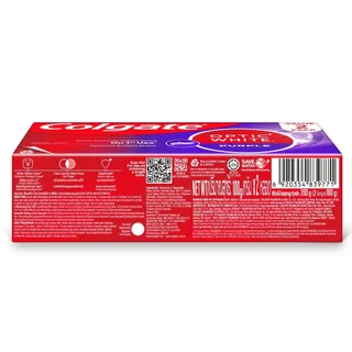 Colgate คอลเกต ยาสีฟัน อ๊อพติค ไวท์ เพอร์เพิล 100 กรัม แพ็คคู่