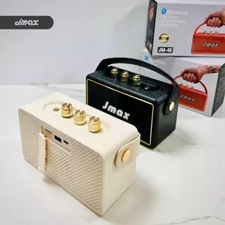 JMAX ลำโพงบลูทูธไร้สาย JM-4E เชื่อมต่อได้2ตัว พร้อมสายหิ้ว 5W2ดอก ของแท้ 100% BT/USB/TF/TWS เสียงดี