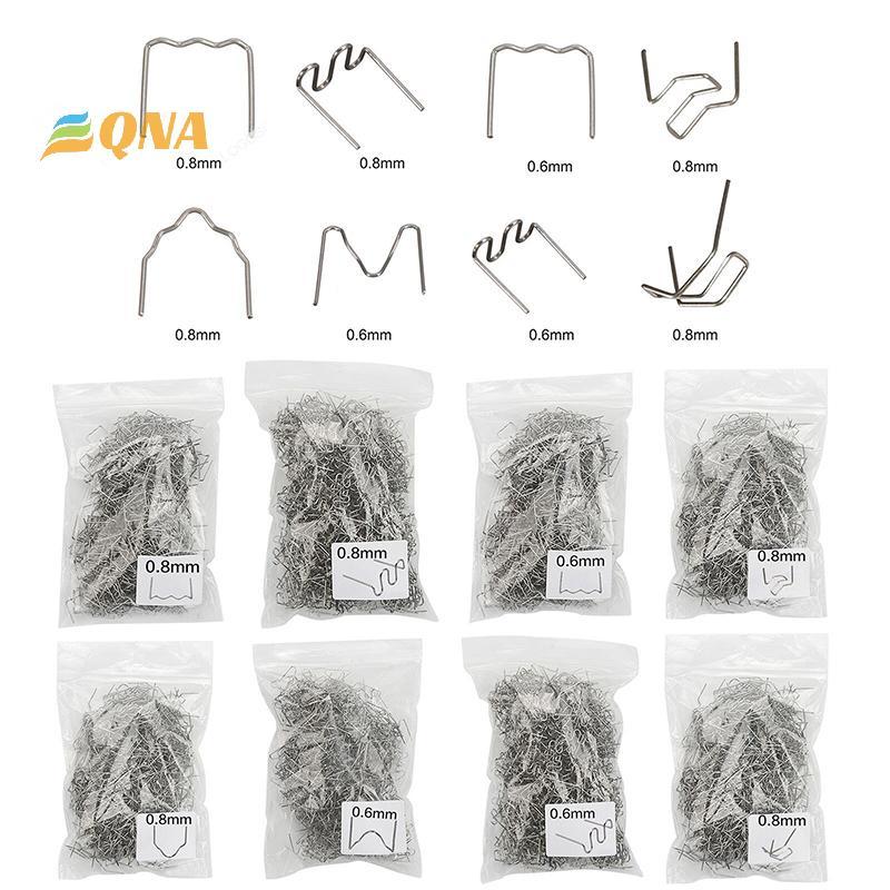 [QNA] 100 ชิ้นยานยนต์ซ่อมพลาสติกเชื่อมเล็บมาตรฐาน Pre Cut Wave Staples Bump ใหม่