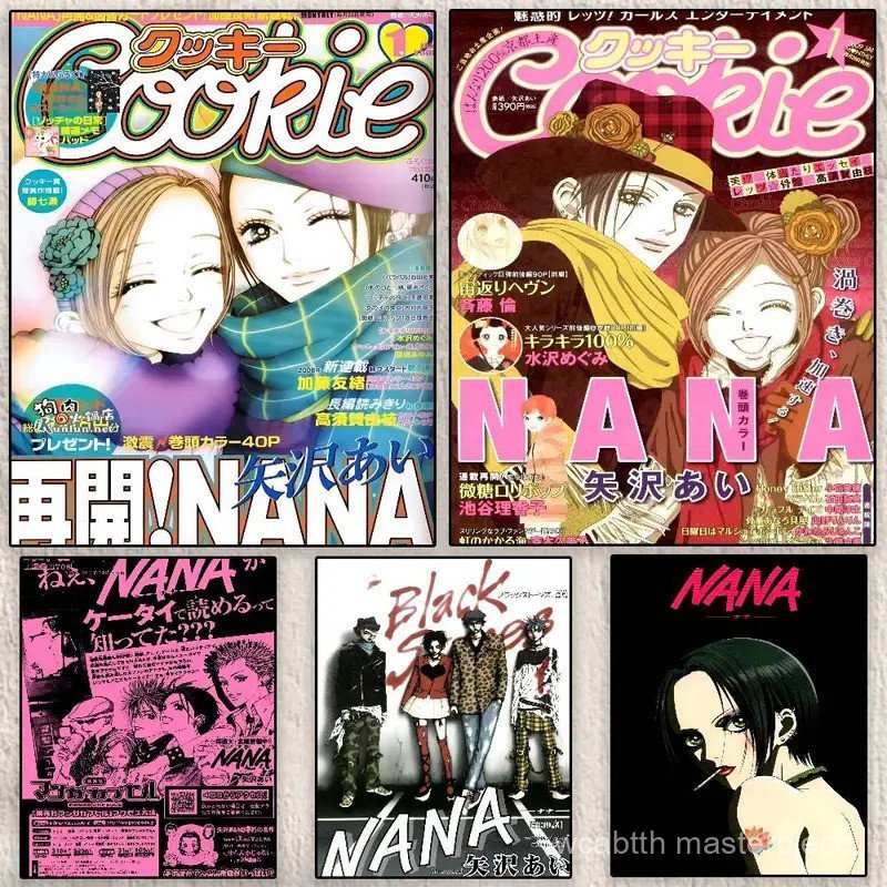 Hot Loving อะนิเมะ N-N-ANA การ์ตูนโปสเตอร์โมเดิร์นกันน้ํา HD Wall Art Decal ความงามตกแต่งสําหรับห้อง