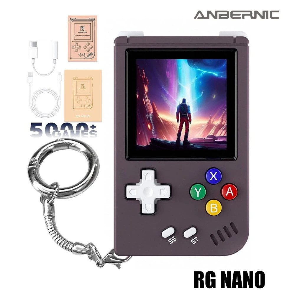 G Nano คอนโซลเกมมือถือแบบพกพา Retro คอนโซลวิดีโอเกมมือถืออลูมิเนียม Cnc เครื่องเล่นเพลง 1.54 นิ้ว Ip