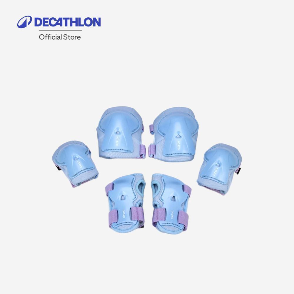 Decathlon 3-Piece Set Play Circus Bunny ชุดป้องกันอินไลน์สเก็ตแบบ 3 ชิ้น - Light Blue
