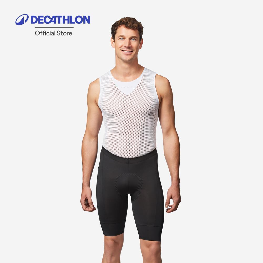 Decathlon Men'S Cycling Shorts Essential กางเกงปั่นจักรยานผู้ชายขาสั้นแบบไม่มีเอี๊ยม รุ่น Essential - Black