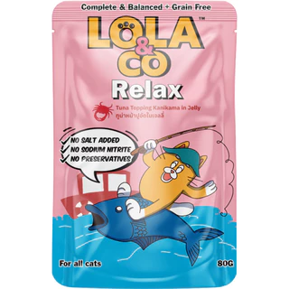 Lola & Co Complete & Balance โลล่า แอนด์ โค เปียกแมว สารอาหารครบ มีทั้งหมด 10 สูตร 1 ซอง 80g