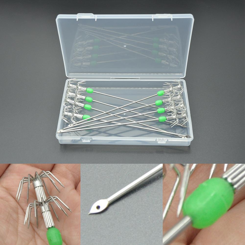 ตะขอเรืองแสงปลาหมึก Live ตะขอกุ้งร่ม M0j8