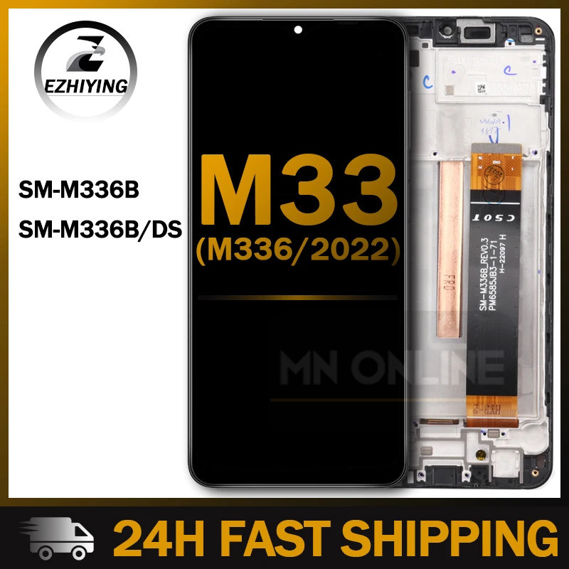 6.6 ทดสอบสําหรับ Samsung Galaxy M33 M336 จอแสดงผล Lcd Touch Screen Digitizer สําหรับ Samsung M336b S