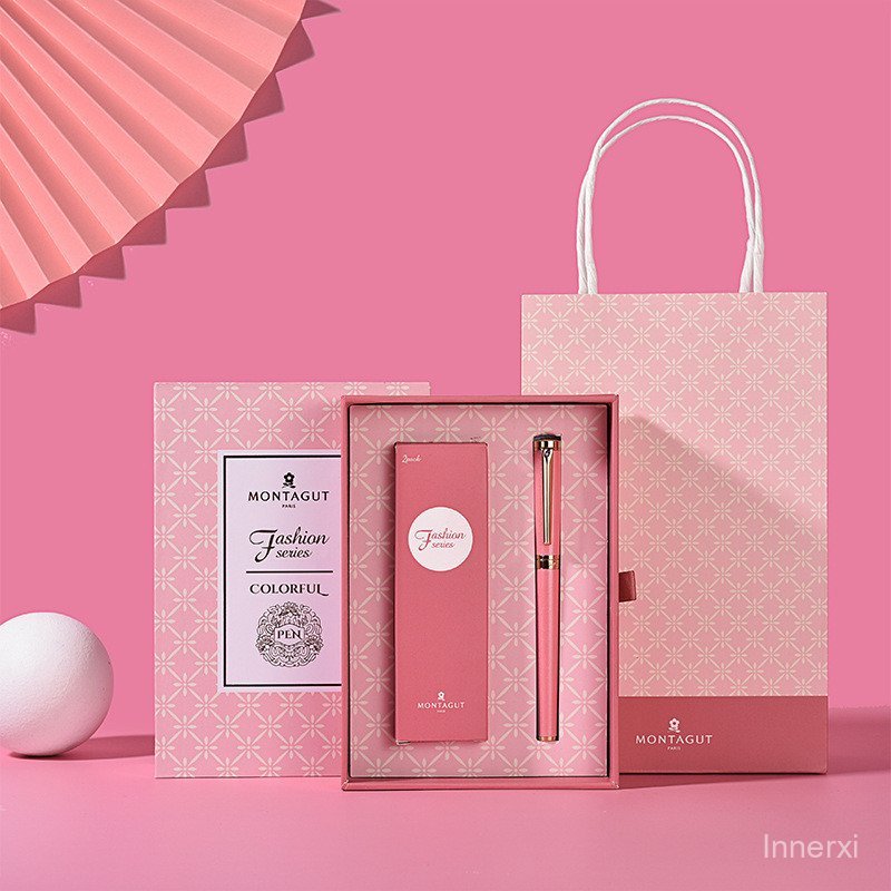 Montagut Pandora ปากกาลูกลื่นธุรกิจ High-End ปากกาโลหะสุภาพสตรีของขวัญปากกาลายเซ็นของขวัญกล่องของขวั