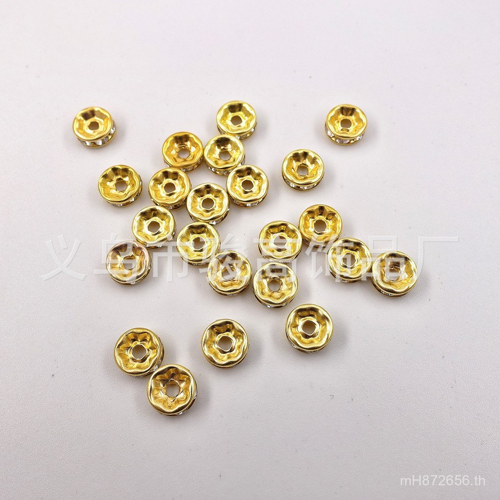 ล้อ Spacer เพชร DIY ขนาด 6mm-8mm-10mm สำหรับการประดับตกแต่ง