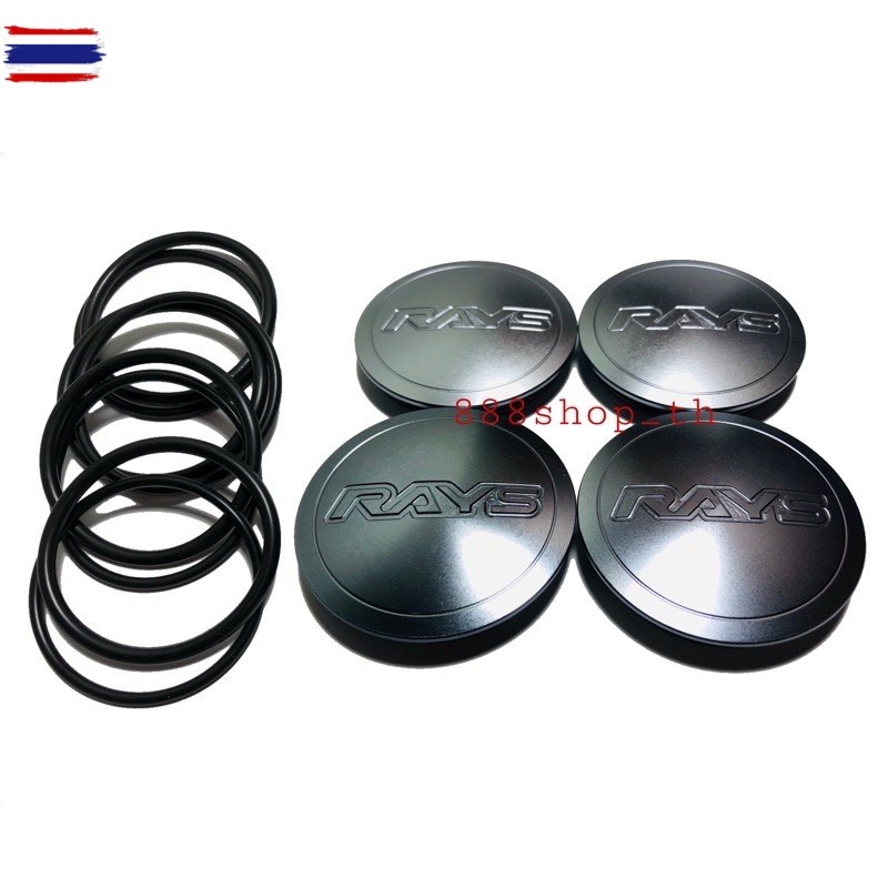 ฝาครอดุมล้อ ฝาปิดดุมล้อ RAYS TE37 / CE28 / RE30 ขนาด 60มิล และ 62มิล 4ชิ้นงานCNC ฝาล้อ ฝาล้อแต่ง ฝาล
