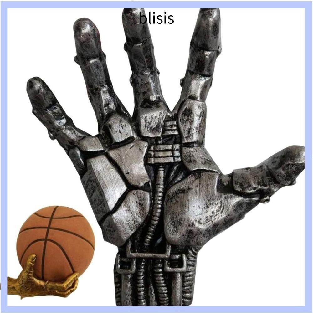 Ineed Handcrafted Ball Stand Sculpture Resin Wall Mounted Basketball Holder Easy Install Creative Gi