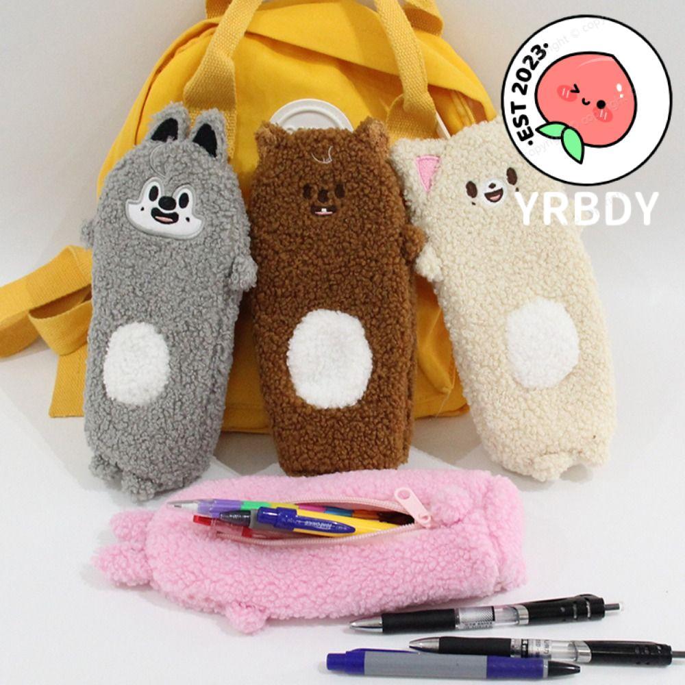 YRBWDYZDH Skzoo Plush Pencil, Skzoo ตุ๊กตาสัตว์ปากกา, Kawaii การ์ตูนออกแบบ Plush วัสดุขนาดใหญ่ความจุ