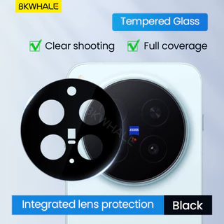 BKWHALE HD กล้อง Protector กระจกนิรภัยสําหรับ Vivo X300 Pro X200 Pro Mini X100 Ultra X200S X100S Y300Pro iQOO 13 Z10 Turbo 12 Pro เต็มหน้าจอครอบคลุมเลนส์ใสป้องกันฟิล์ม