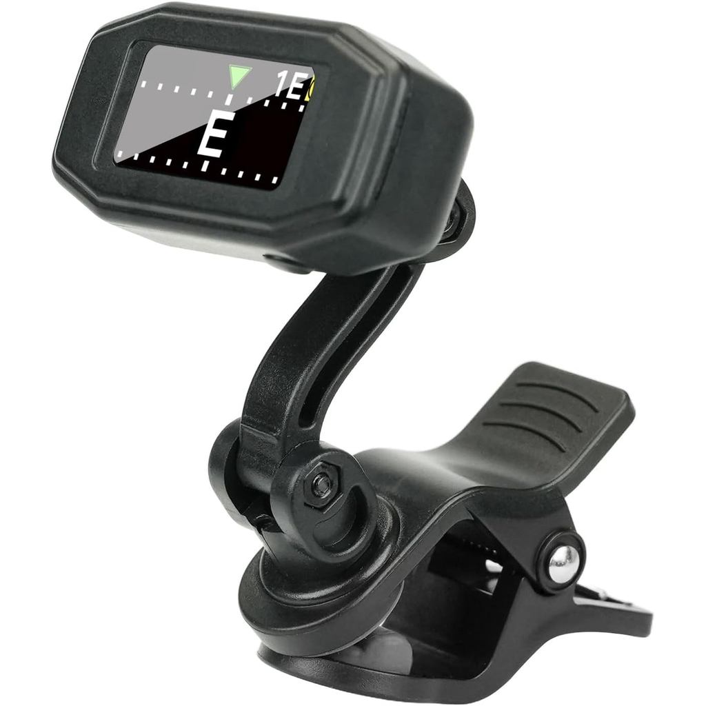 Aroma Guitar Tuner Clip On ชาร์จ Chromatic Tuner สําหรับกีตาร์เบส Ukulele ไวโอลิน Mandolin พร้อมหน้า