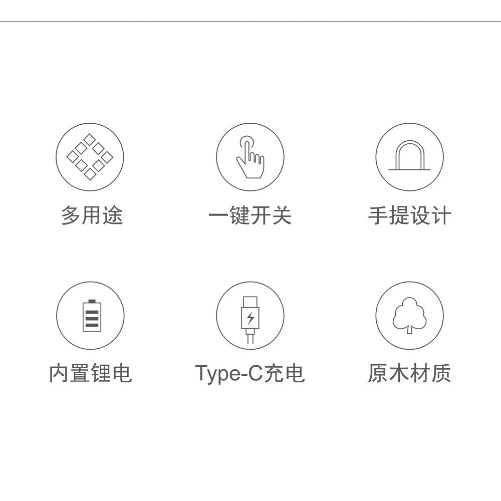 Factory Sales Great Outdoor Camping Lamp Solid Wood Atmosphere Warm Light Lighting Tent Portable Exp