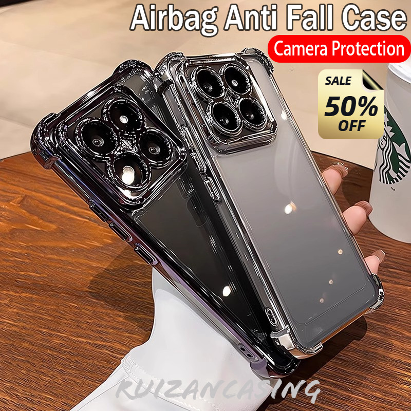 เคสโทรศัพท์สําหรับ Honor X7D X7A X7C X7B 5G 4G 2025 ปลอกสี่มุม Anti-Fall ชุบป้องกันซิลิโคนนุ่มกันกระแทกฝาหลัง