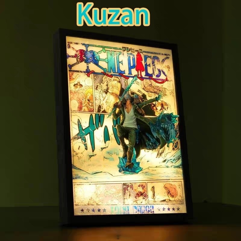 One Piece Kuzan Aokiji 3D figure Anime Figure picture Night Light Display For Fans Collectors