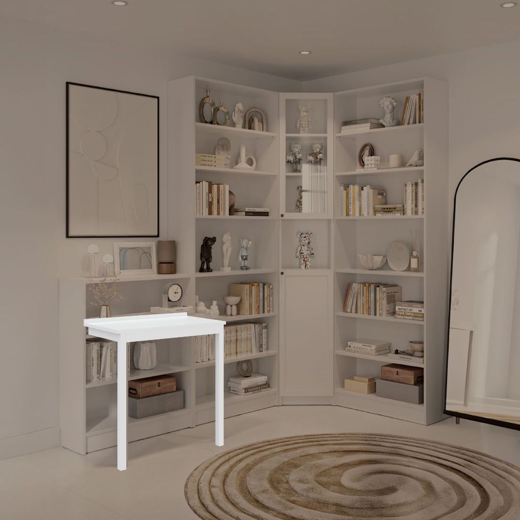 SB Design Square โต๊ะทำงาน ขนาด 76 ซม. รุ่น Trixx สีขาว (76x40x75 ซม.)  แบรนด์ SB FURNITURE