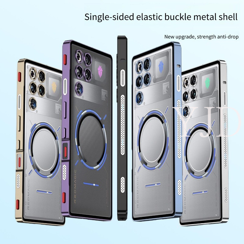 YJD สําหรับ RedMagic 11 Pro 11Pro + กรอบโลหะ Matte ด้านหลังแผงกระจายความร้อน Anti-Drop เคสโทรศัพท์