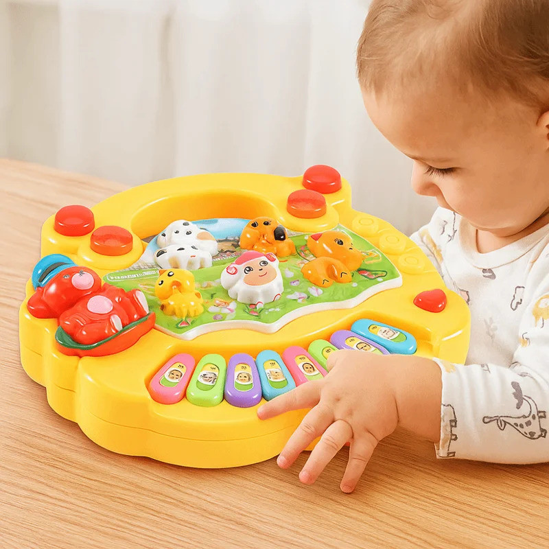 Plastic Baby Musical Toy Simulation Lights Sounds Kids Piano Keyboard Toy Musical Instruments Montes