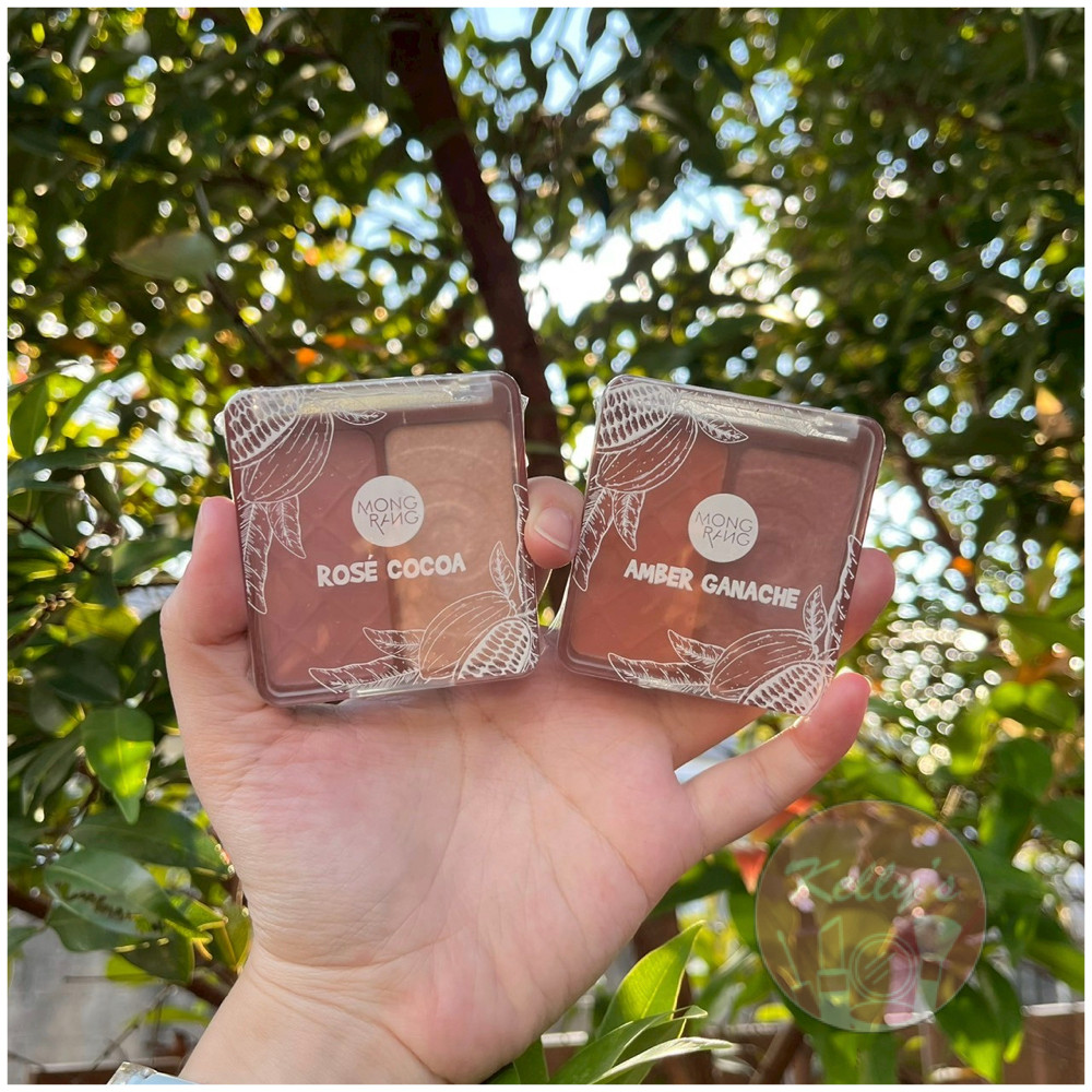 <<Kelly's Shop>> Mongrang Duo Eyeshadow 6g. #Amber Ganache / #Rose Cocoa มองแรง ดูโอ อายแชโดว์ 6ก.