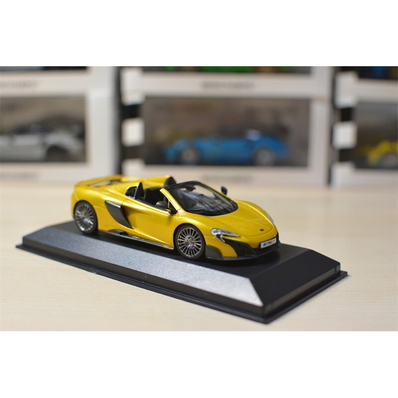 Mini Cut Minichamps 1: 43 McLaren Mclaren 675LT Spider Convertible, Limited to 500, แพ็คเกจต้นฉบับให