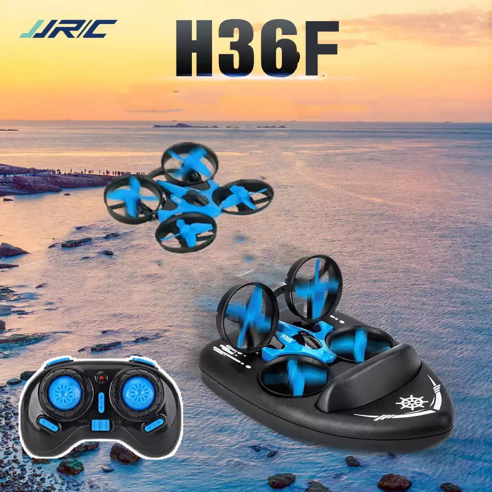 Jjrc H36f Mini Headless โหมดเครื่องบิน Water Land และ Air สามโหมด Multi-function กันน้ําเรือของเล่นเ