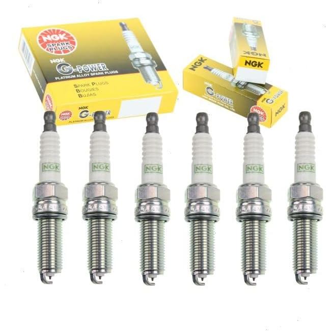 หัวเทียน NGK G-Power 6 ชิ้นเข้ากันได้กับ Acura TLX 3.5L V6 2015-2019