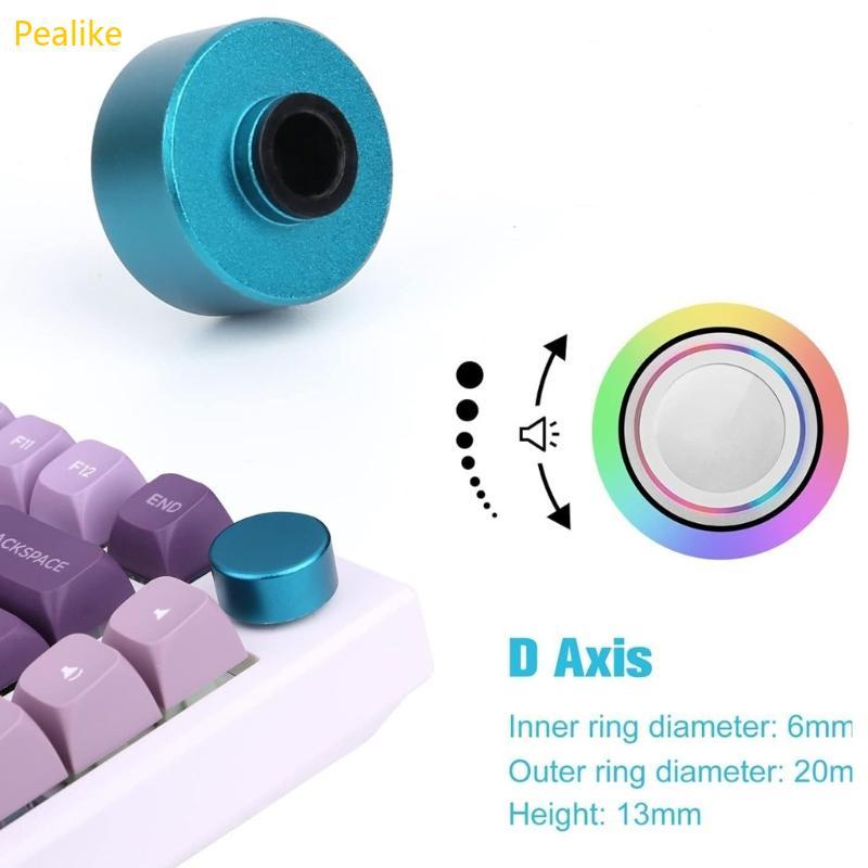 Pealike Ergonomic Metal Knob สําหรับ F75 IK75 คีย์บอร์ดแบบกลไก Setups ประสิทธิภาพที่ถูกต้องปรับแต่งอ