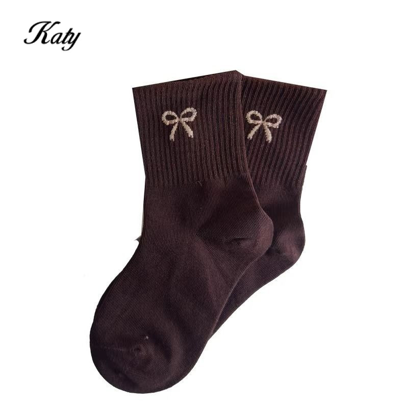 ถุงเท้าหลอดกลางผ้าฝ้ายแท้ เหมาะสำหรับเด็กและคนโตในฤดูใบไม้ร่วงและฤดูหนาว - รูปที่ 3