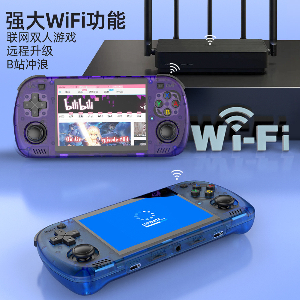 [14ซม.+WiFi] R36Hpromax คอนโซลเกมมือถือจอยสติ๊กคู่อาเขต Retro GBA อาเขตคลาสสิก FC Arcade PSP Nostalg