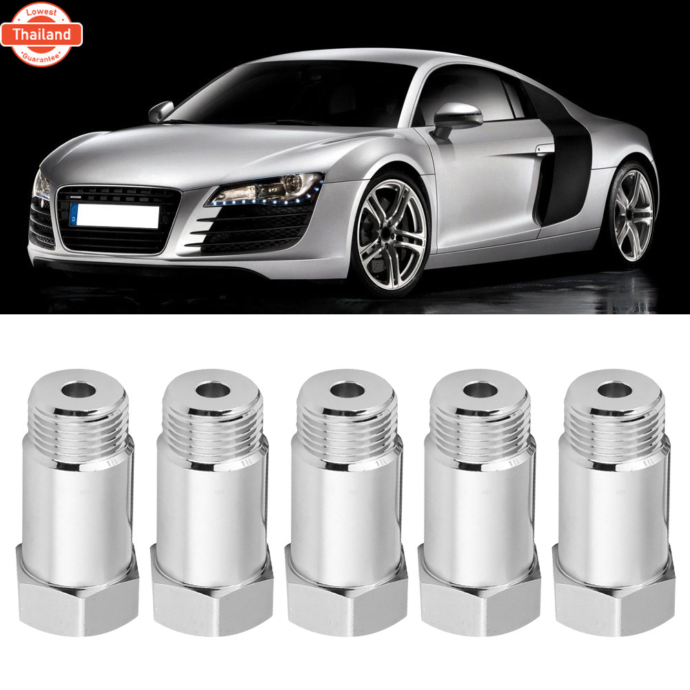 5Pcs O2 Sensor Spacer O2 Oxygen Sensor Spacer Extender Adapater 45mm M18*1.5 O2 Sensor Connector for