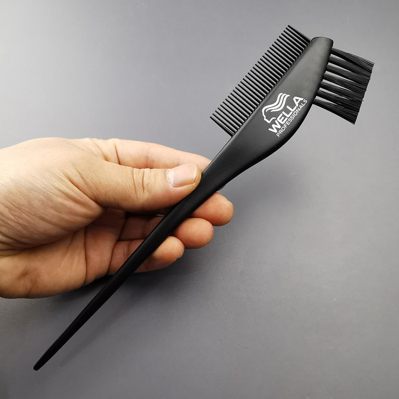 ญี่ปุ่นนําเข้า Original Wella แปรงย้อมผม Double-Sided Baked Oil Brush ร้านทําผม Hairdressing เครื่อง