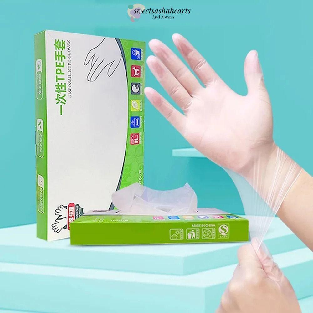 SWEETSASHA ถุงมืออเนกประสงค์ PVC หนา ยืดหยุ่น ไม่ฉีกง่าย
