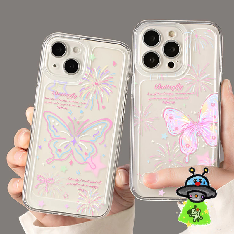 สีสัน Fire ผีเสื้อเคสโทรศัพท์เหมาะสําหรับ Vivo V25/V25e V27/V27 Pro V27e V29 5G V29E 5G T1 5G/Y75 5G