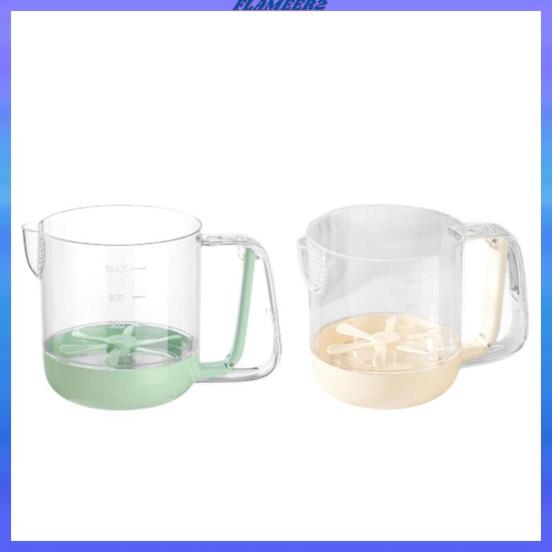 [Flameer2] Egg Mixing Cup Manual Scrambler เครื่องมือมือถือสําหรับ Frothing Milk และ Eggs