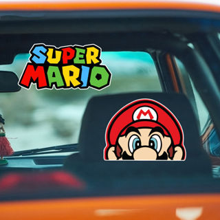 Super Mario Sticker สติกเกอร์ติดรถสุดคิ้วท์ กันน้ำ  กันรอยขี…