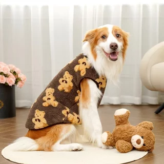 🇹🇭พร้อมส่ง🇹🇭 🐶🐕 เสื้อผ้าสำลีขนปุยนุ่มนิ่ม สำหรับ สุนัขพันธุ์กลาง ถึง หมาใหญ่