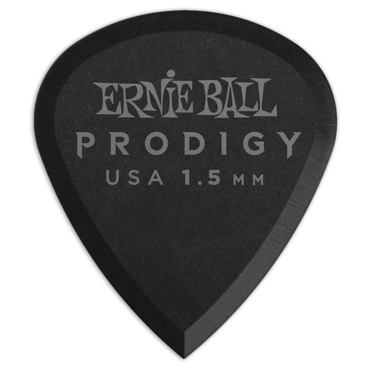 Ernie Ball® Prodigy Mini 1.5 มม.  ปิ๊กกีตาร์ไฟฟ้า หนาทนพิเศษ วัสดุ Delrin® (สีดำ) ** Made in USA ** (Model#: P09200)