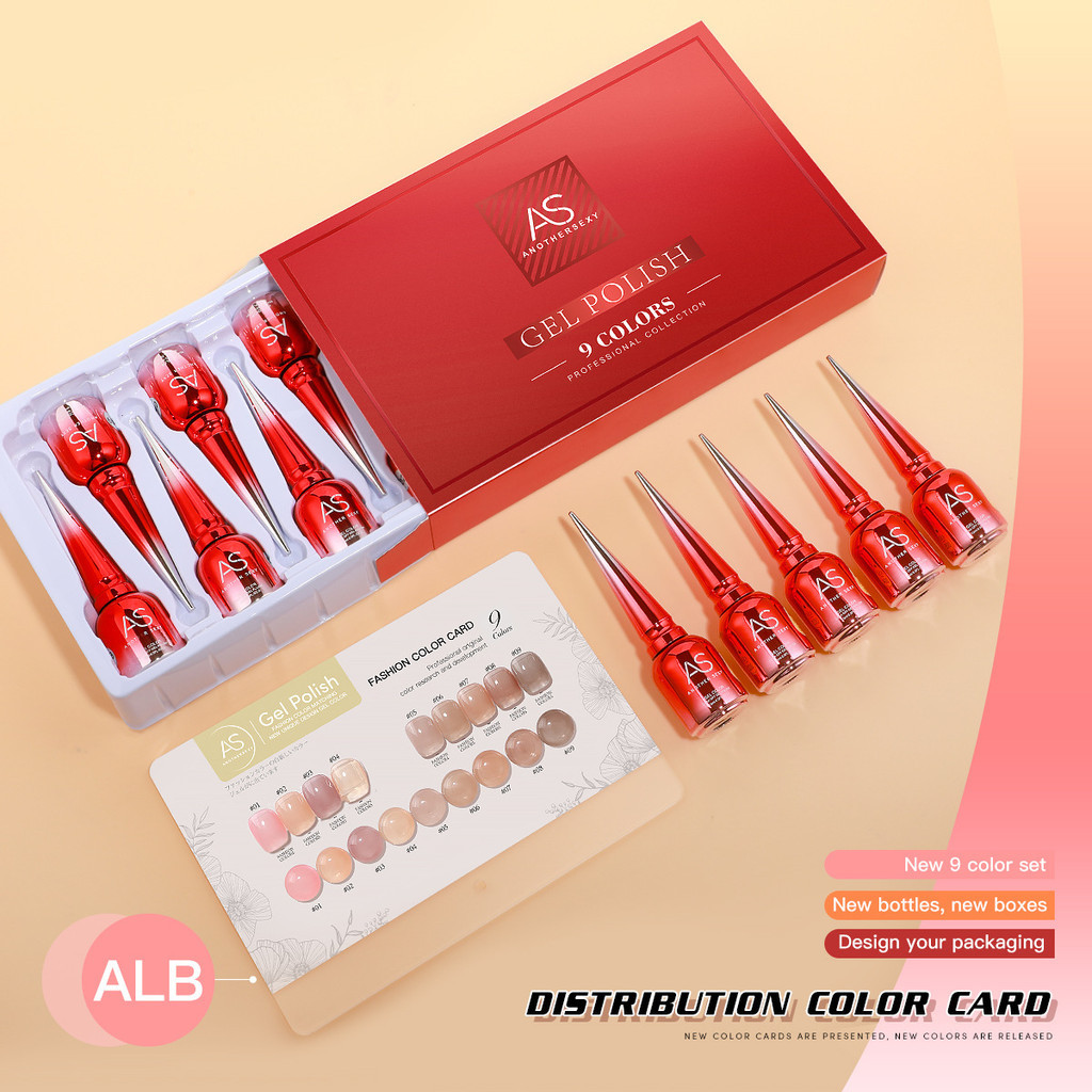 ASฝาแหลม เซตสีเจลทาเล็บ สีพื้น สีสุขภาพดี 40+ เซท ยาทาเล็บเจล เซ็ตใหม่ 9 สี Gel Polish Set -NT nail ราคา ถูกที่สุด ดีลบีเคเค แกลเลอรีภาพที่ 2