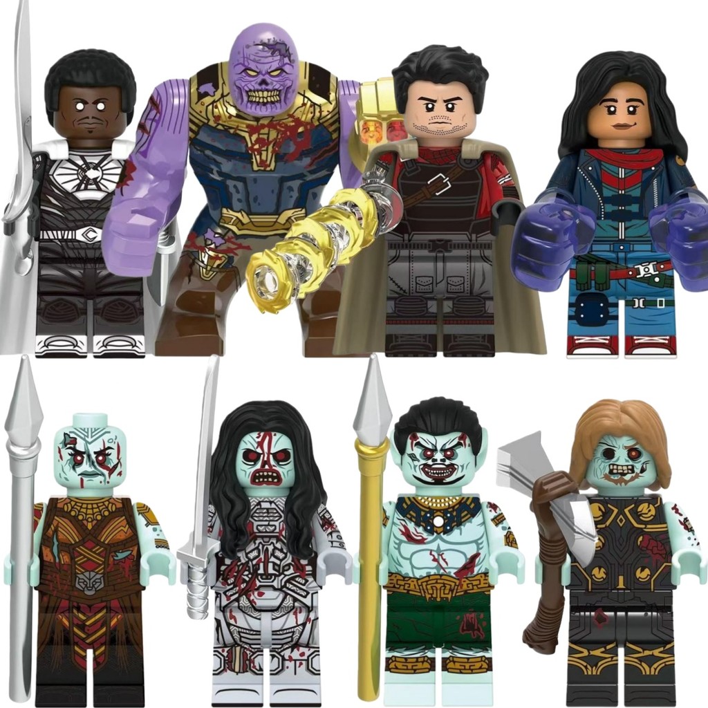 Superhero Action Figure Okoye Ms.Marvel Shang-Chi Moon Blade Namor Ghost Thanos Thor ของเล่นคอลเลกชั
