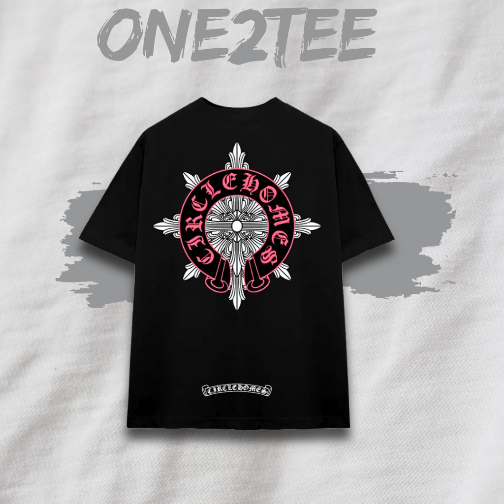 เสื้อยืด CIRCLE - HOMES EMBLEM CIRCLE HOMES TEE SHIRT ผ้าฝ้ายหลวมคุณภาพสูง