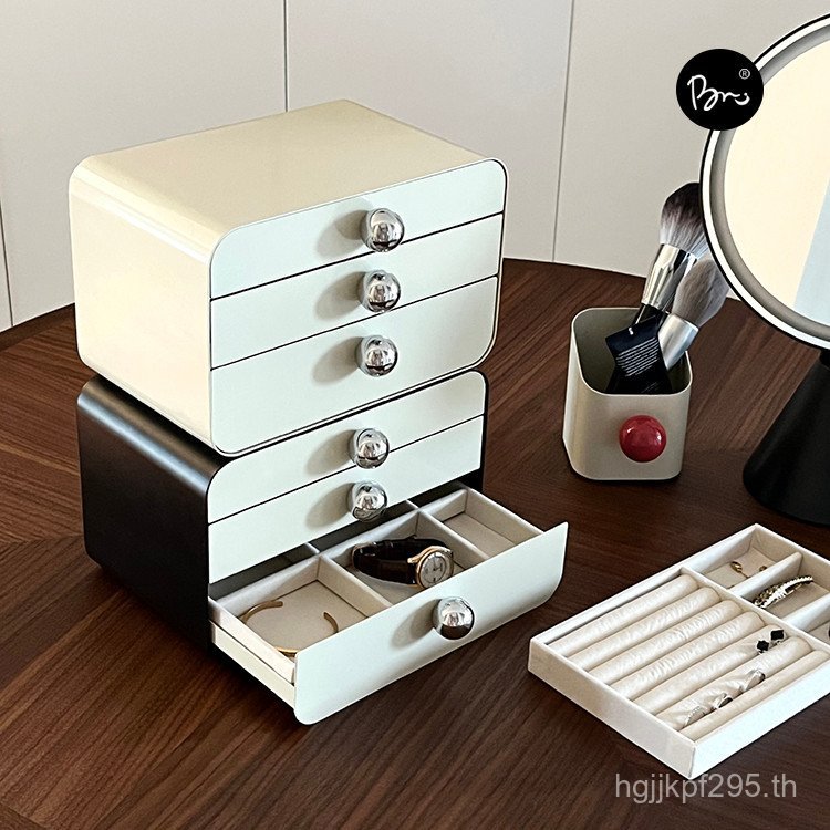 เครื่องประดับลิ้นชักสร้อยคอแหวนเหล็กกล่องเครื่องประดับคอลเลกชันjh2024เครื่องประดับสไตล์ใหม่รู้สึกควา