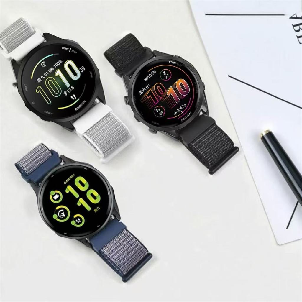 สายผ้าgarmin forerunner165 245 255 265 645 570 55 158 venu2(45mm) venu3(45mm)venu4(45mm) venu