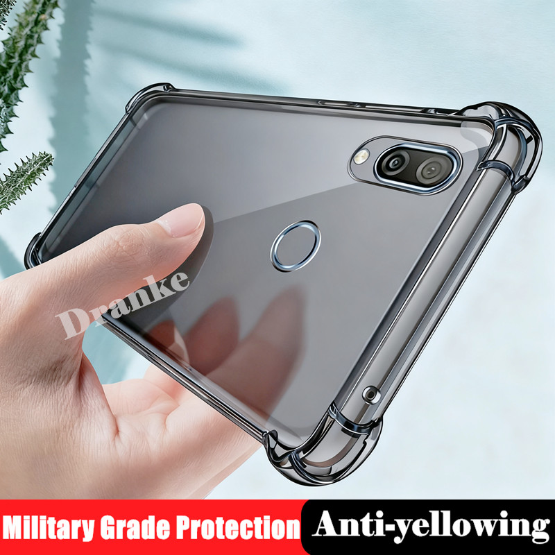 สําหรับ ASUS Zenfone Max (M2) ZB633KL X01AD X01BD ซิลิโคนเหลวใสยืดหยุ่นกึ่งโปร่งใส Anti-Yellowing ฝา