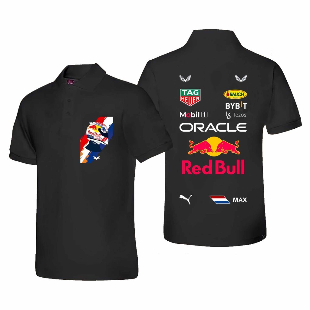 【polo】 Red Bull Racing Motorsport Polo Shirt | เสื้อโปโลแขนสั้น Red Bull Racing มอเตอร์สปอร์ตสำหรับผ