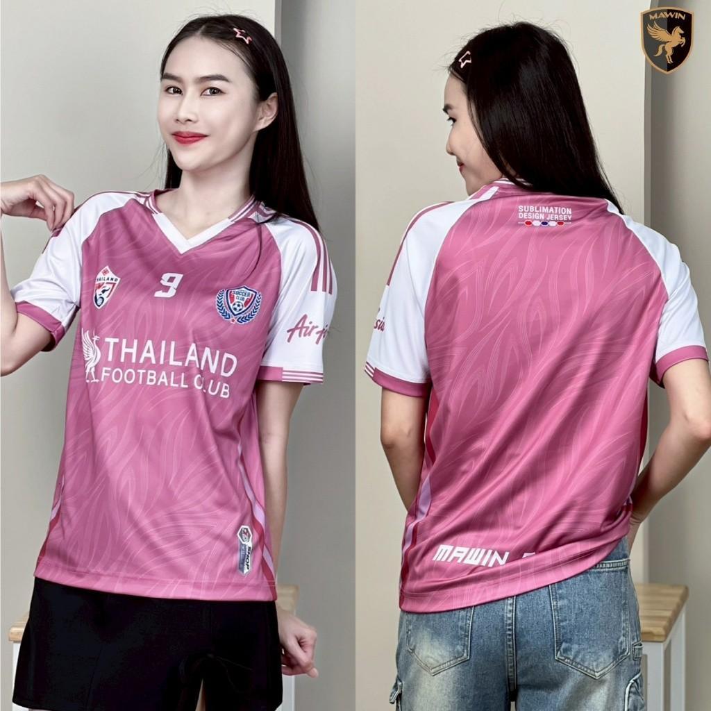 เสื้อยืดคอกลมพิมพ์ลาย MWIN 9 CLUB สำหรับผู้ชาย